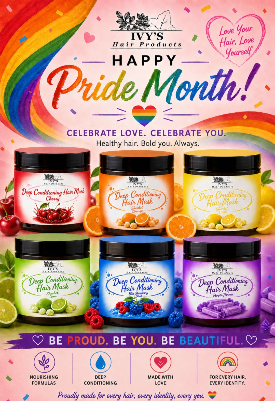 Pride-Rainbow Mask Bundle