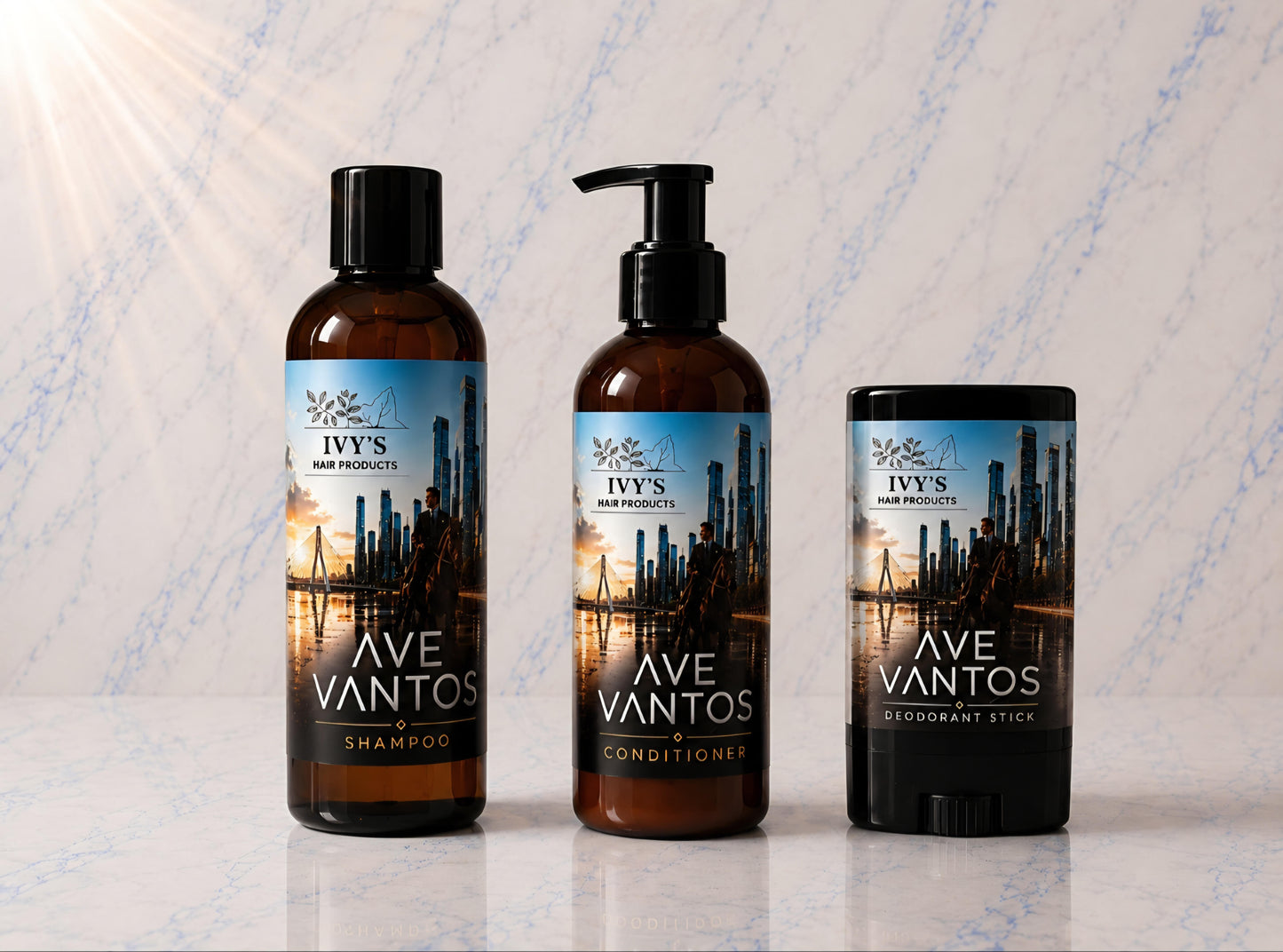 Masculine - Shampoo, Conditioner & Deodorant stick