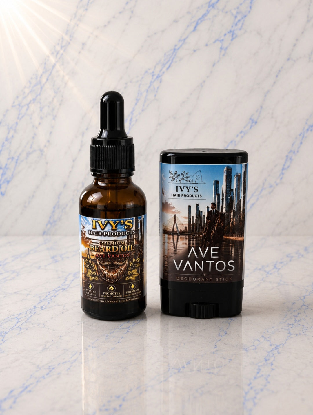 Masculine - Beard Oil & Deodorant Stick set