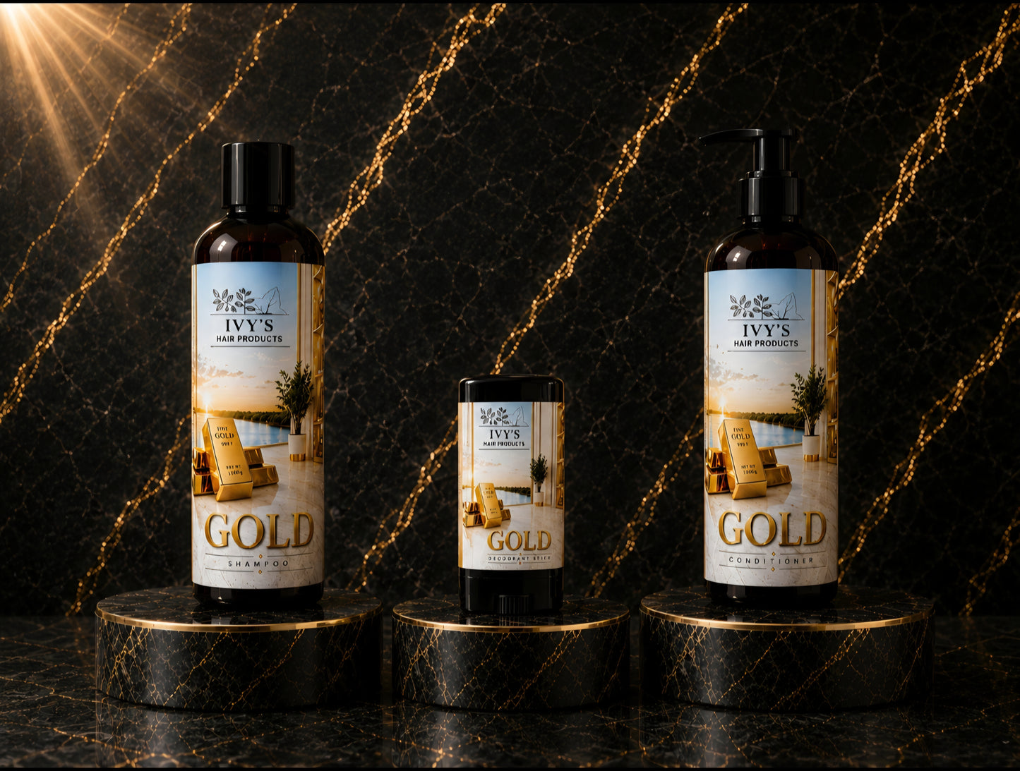 Masculine - Shampoo, Conditioner & Deodorant stick