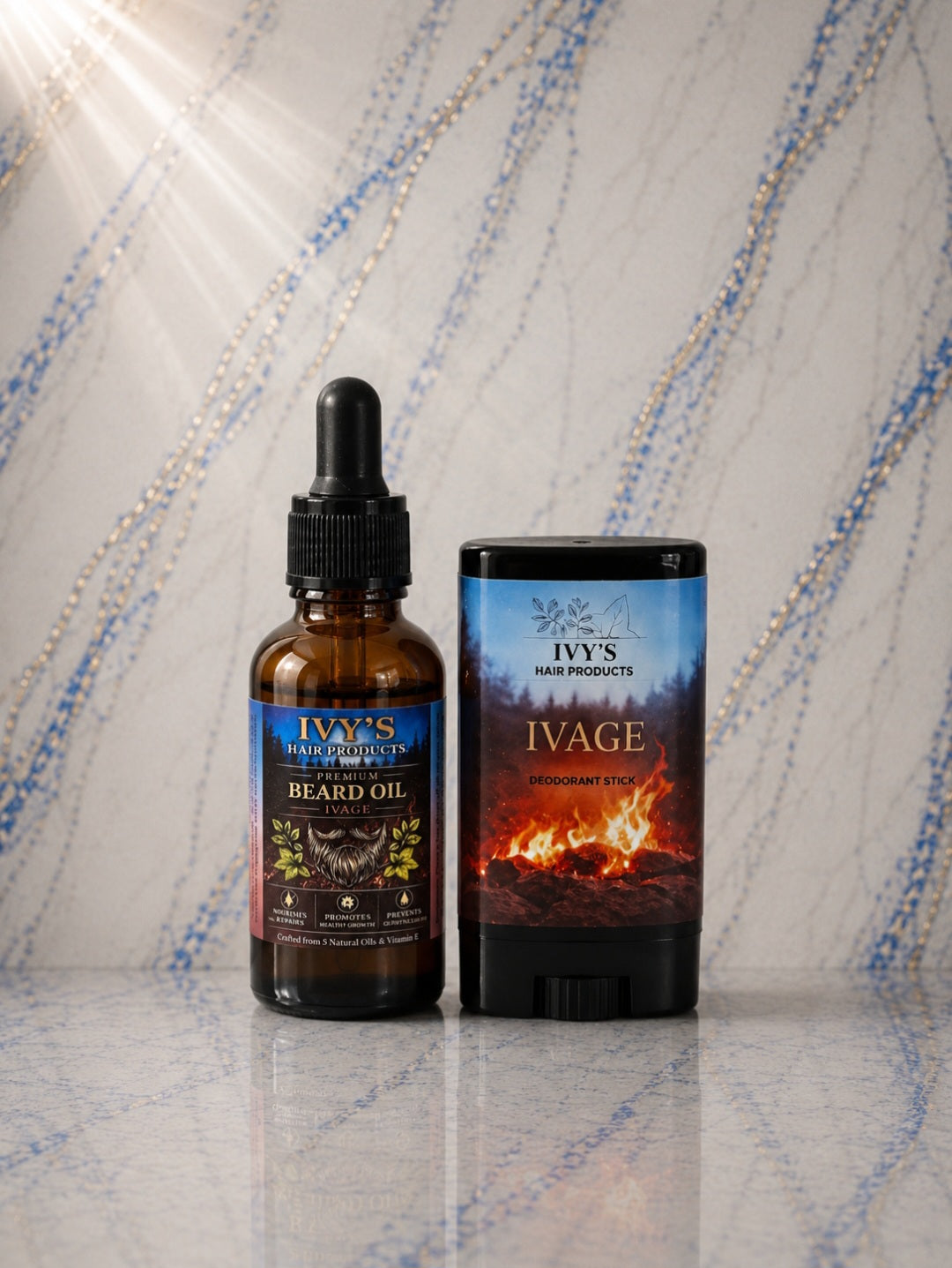 Masculine - Beard Oil & Deodorant Stick set