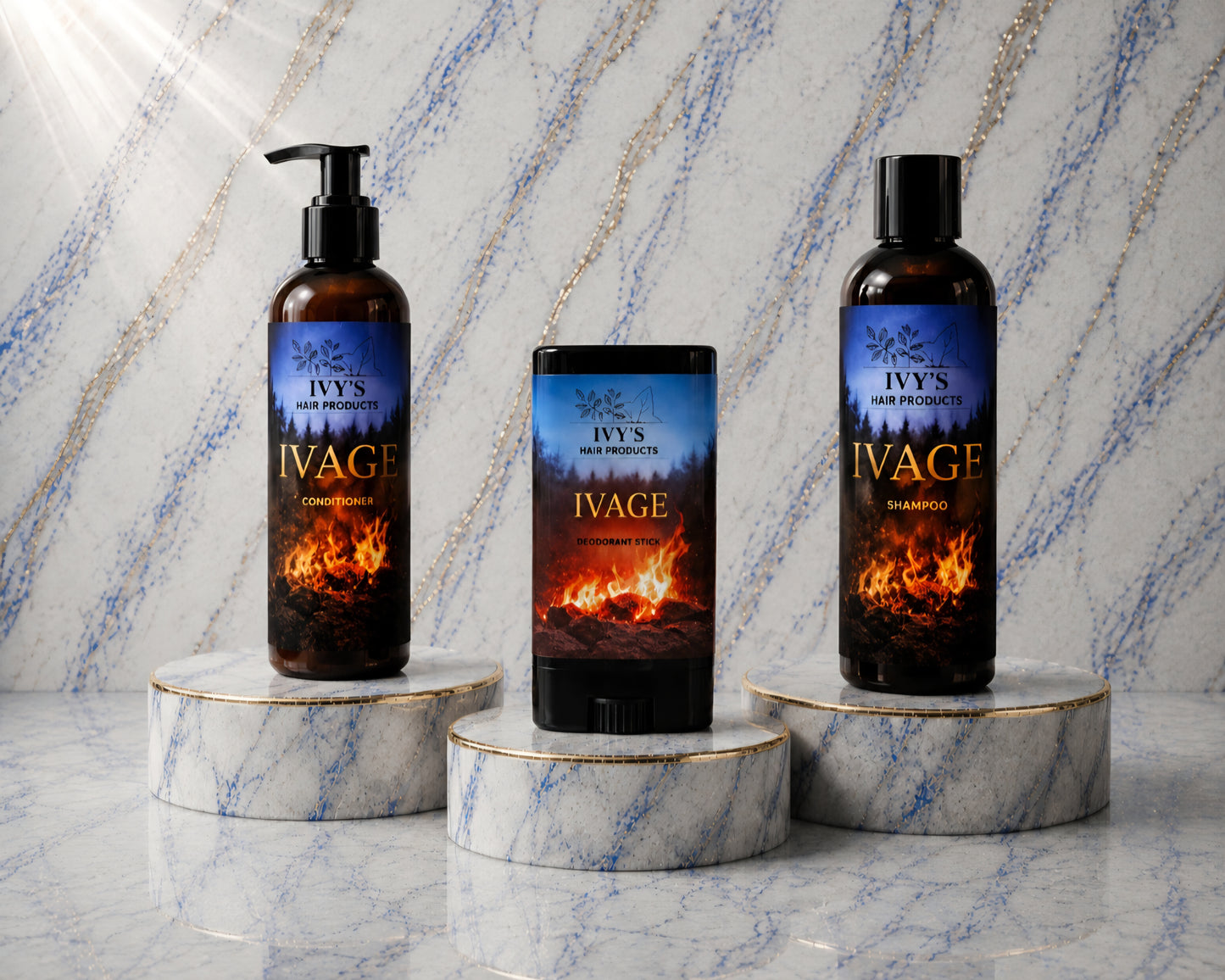 Masculine - Shampoo, Conditioner & Deodorant stick